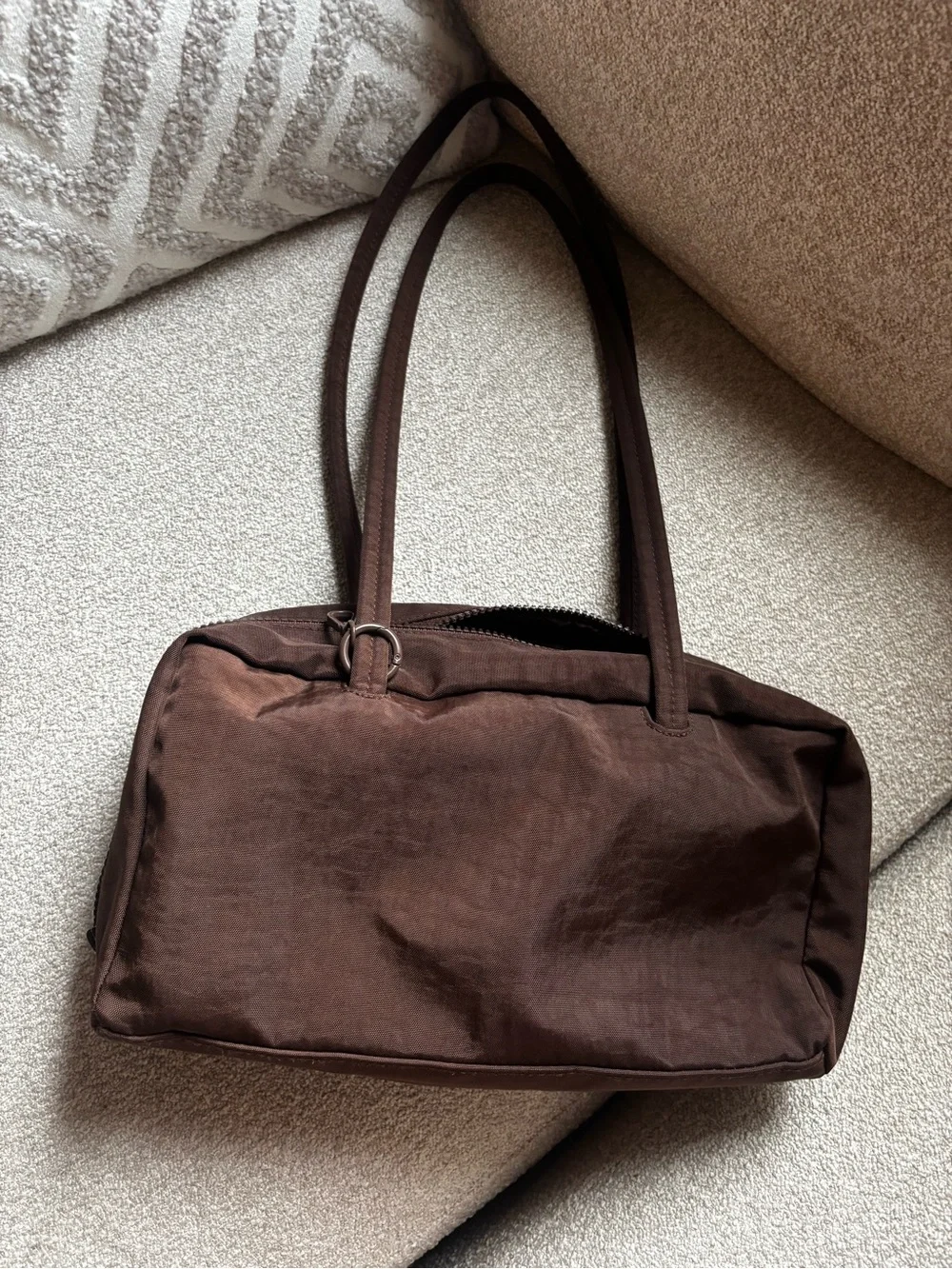 BAGGU Nylon Bowler Bag - Coffee